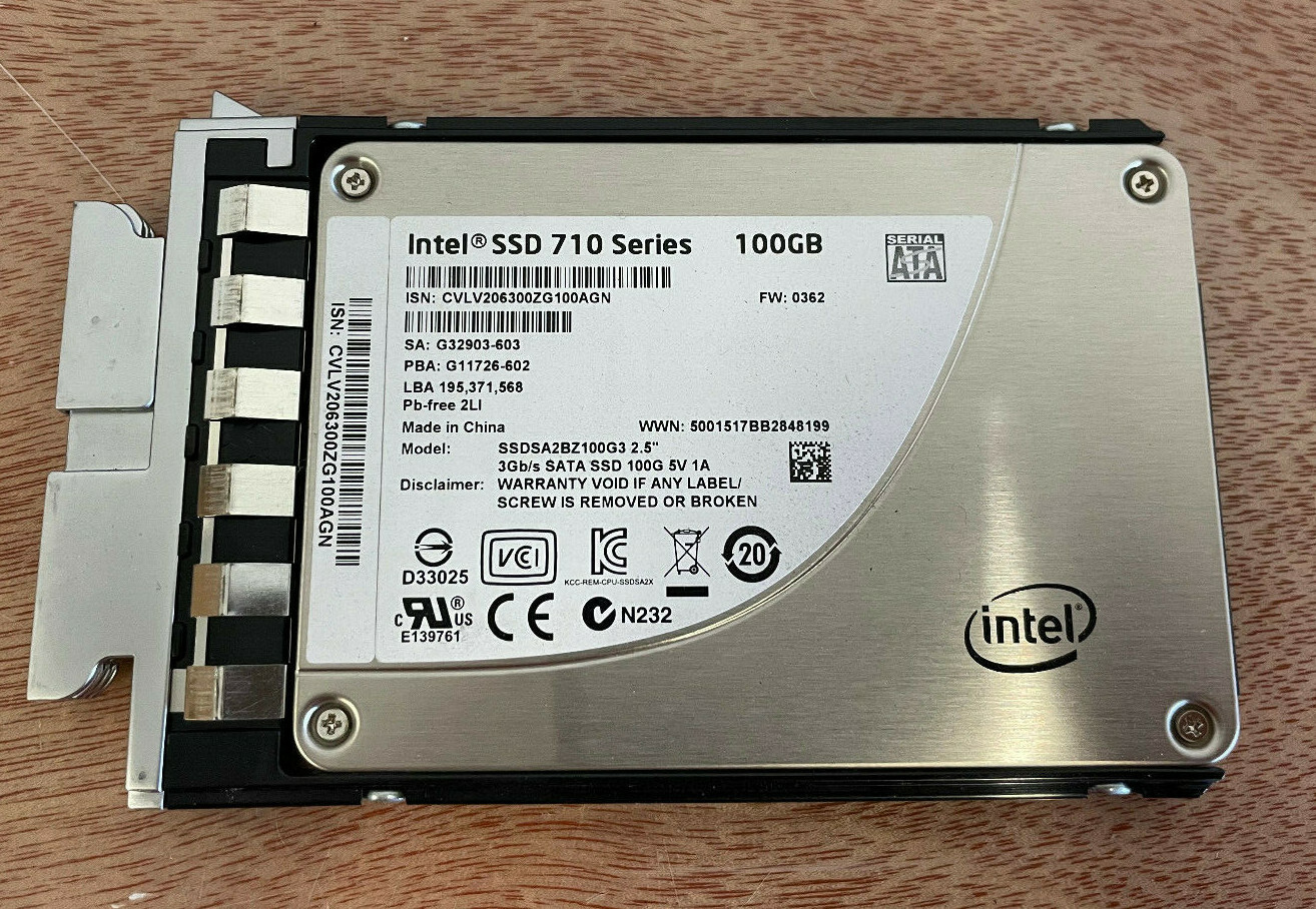 cisco intel ucs ssd ucs-ssd100gi1f105 100gb sata ssd