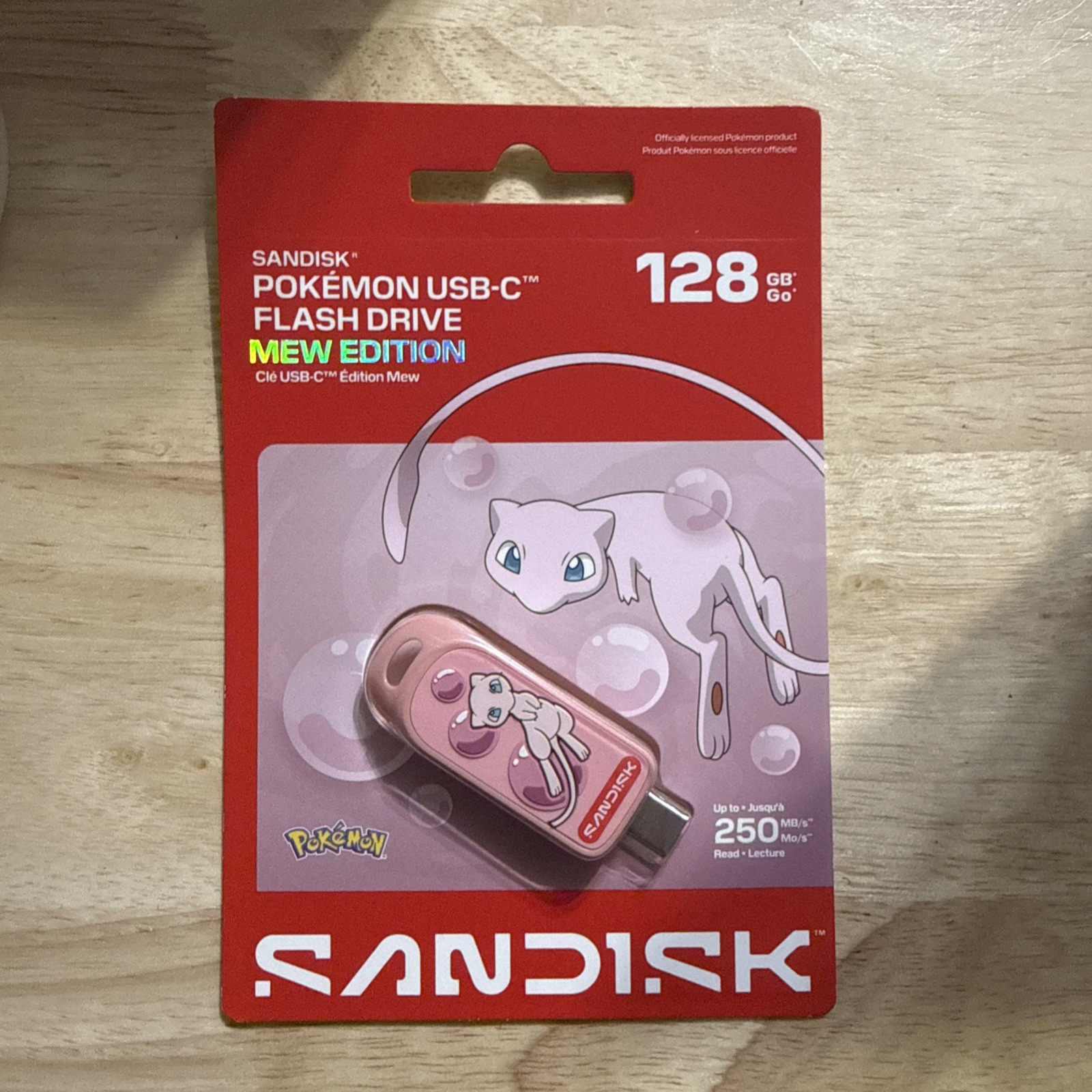 SANDISK Pokemon Mew 128GB USB-C Flash Drive 