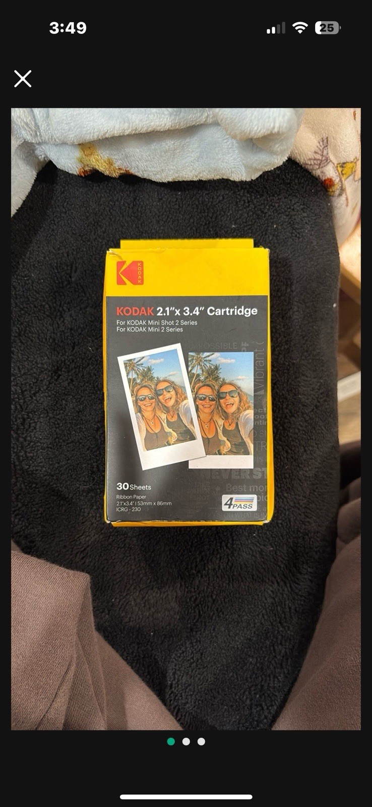 Kodak 2.1” x 3.4” Cartridge 30 Sheets Ribbon Paper (2 pack) ***NEW IN BOX***