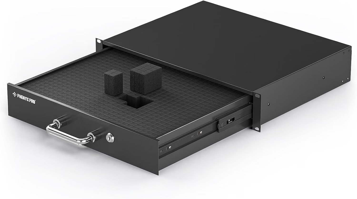 Phenyx Pro 2U Locking Rack Drawer for 19-Inch Rack PRDWR-2U New/Open Box
