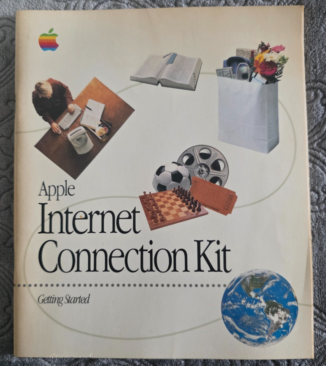 Vintage 1995 Apple Internet Connection Kit ~ Getting Started ~ Macintosh Manual