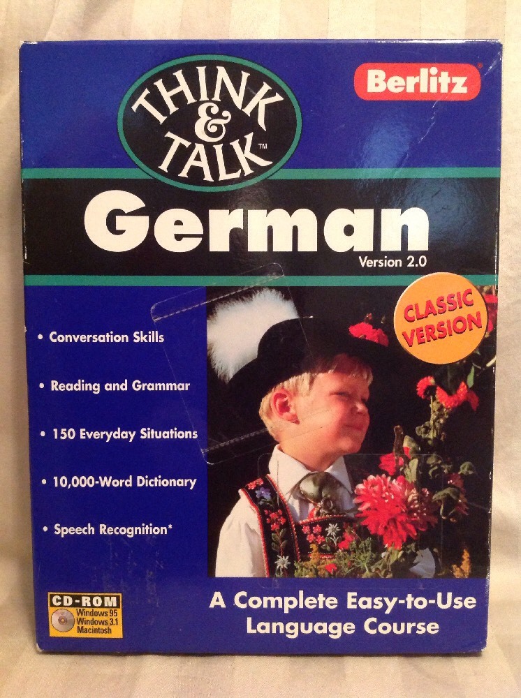 Berlitz Think & Talk German 2.0 Language Course CD-ROM WIN/MAC - NEW  F3