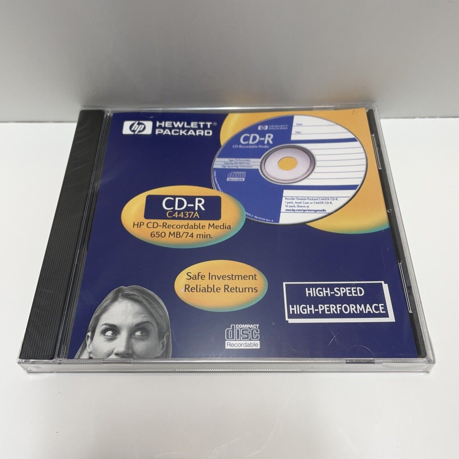 Hewlett Packard CD R 650 MB 74 Min C4437a New Factory Sealed