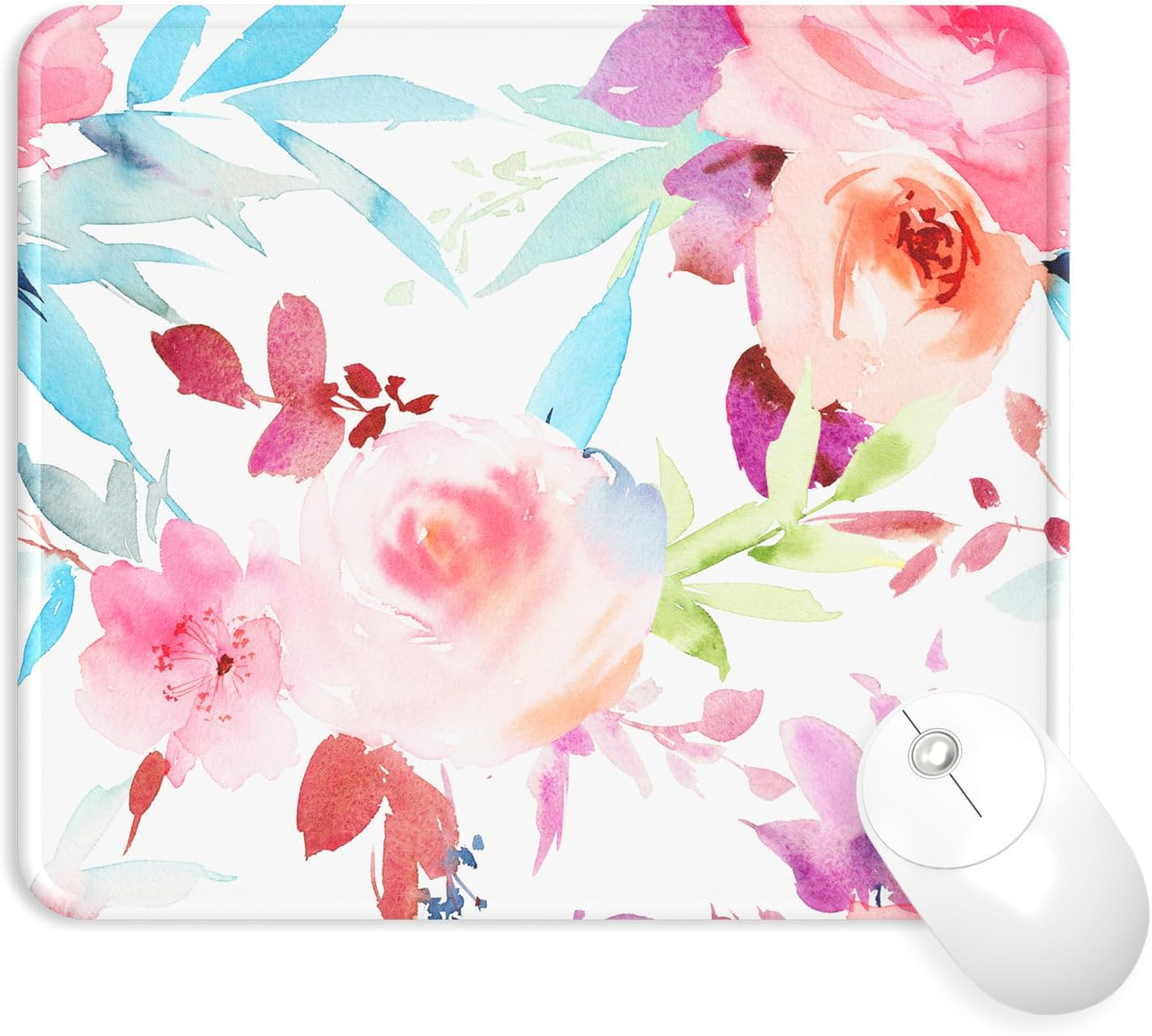 Mouse Pad with Stitched Edge, Multiple Patterns Computer Mouse Pads with Non-Sli