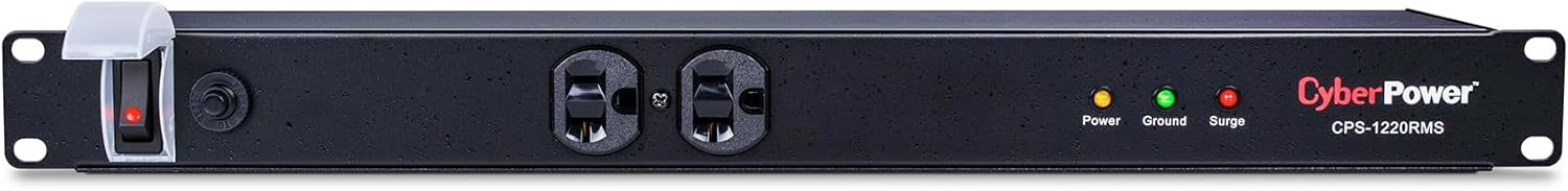 ✨ CyberPower CPS1220RMS Rackmount Surge Protector 120V 20A 12 Outlets 1U PDU