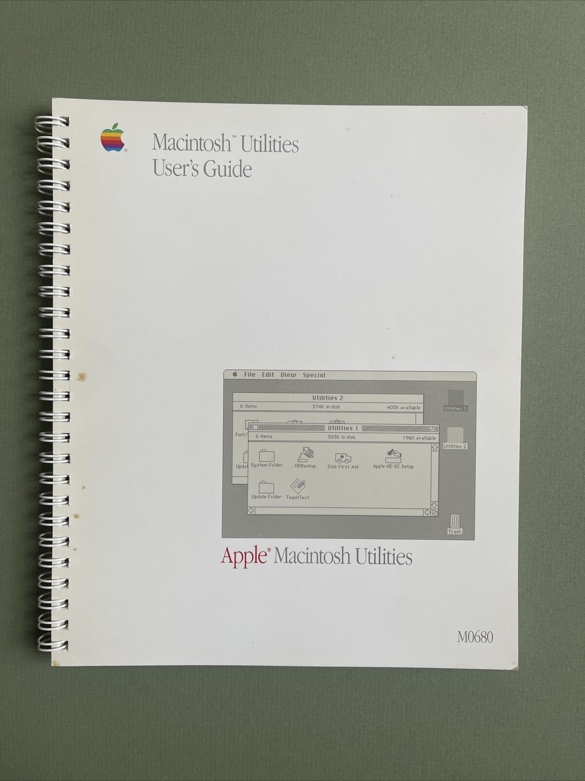 Vintage Apple Computer Macintosh Utilities User's Guide M0680 Sealed 030-2133-A