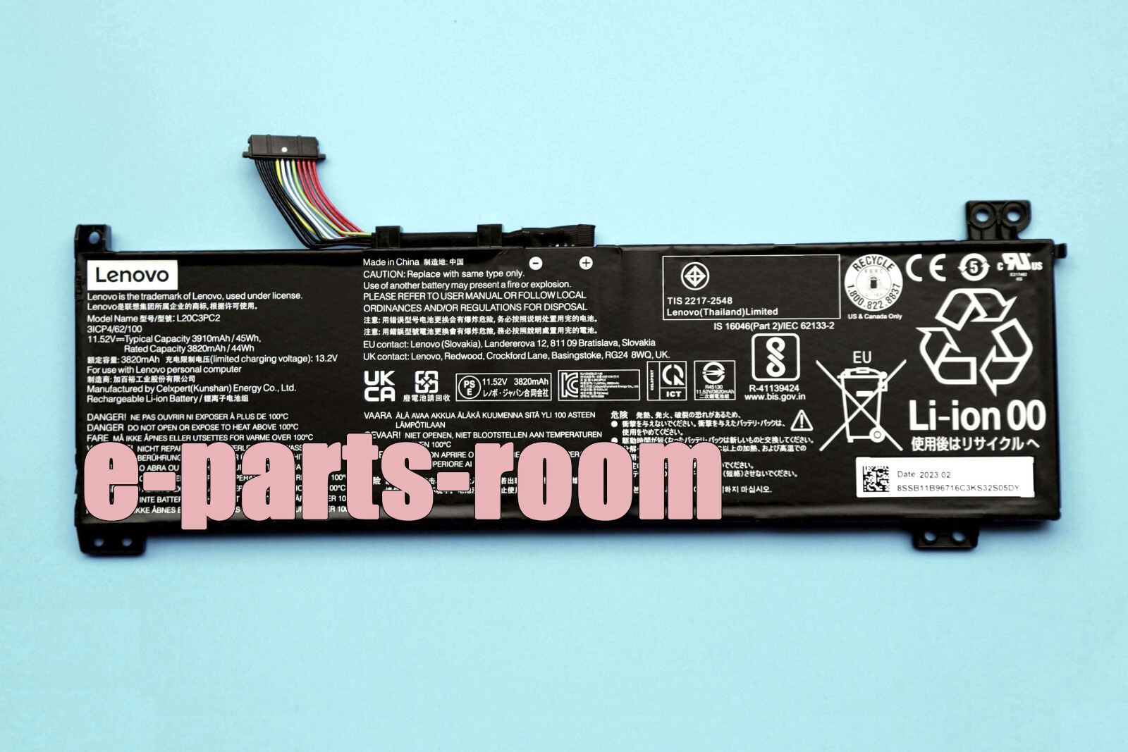 New Genuine L20C3PC2 L20M3PC2 L20D3PC2 Battery for IdeaPad Gaming 3i 3-15ACH6