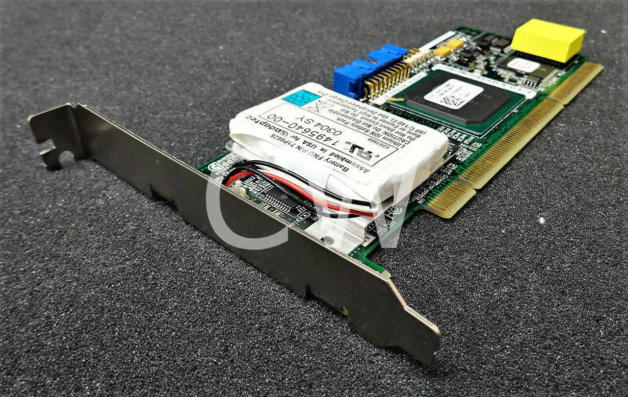 71P8595 IBM SERVERAID 6I 133Mhz 64Bit PCI-X U320 SCSI CONTROLLER CARD W/Battery