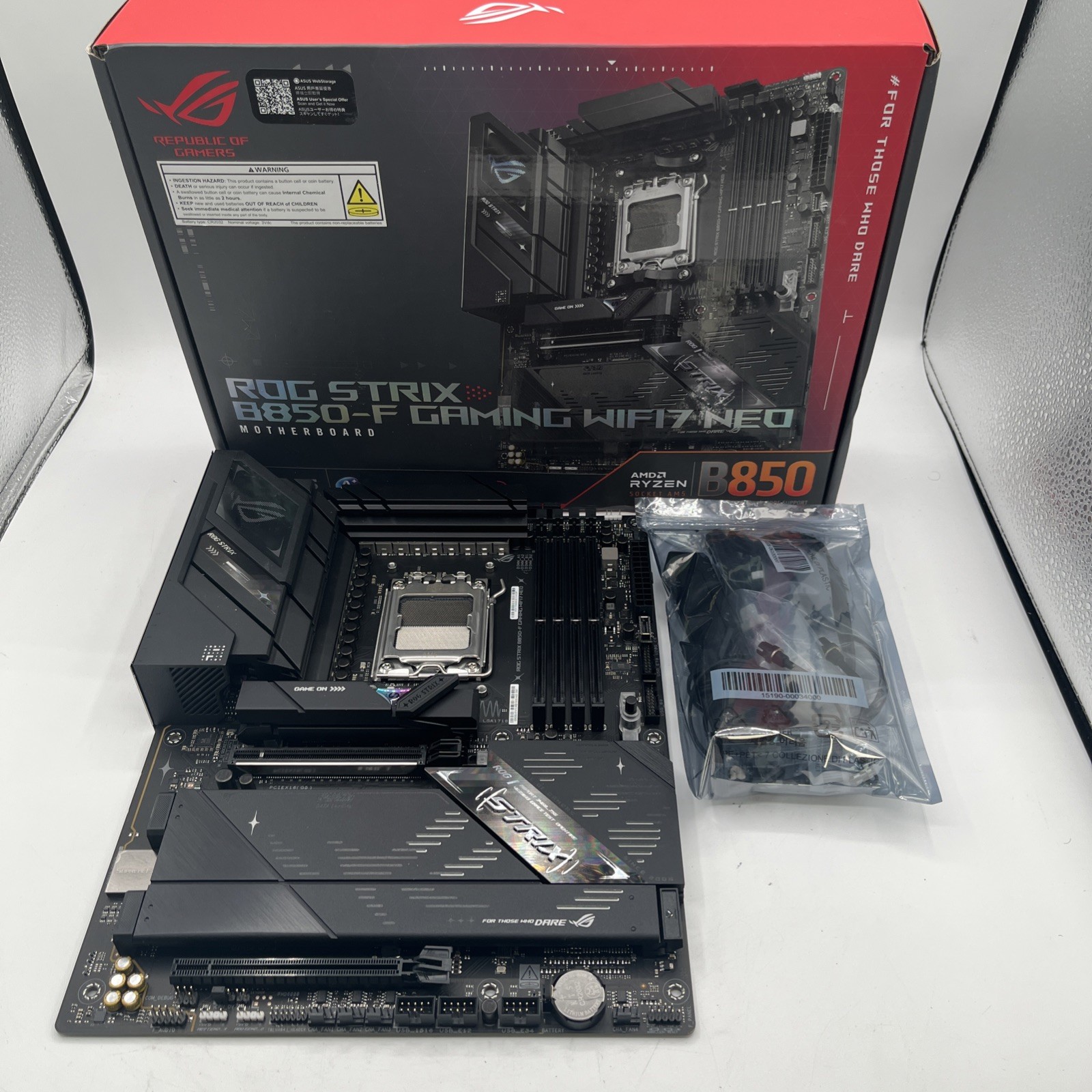 ASUS ROG Strix B850-F GAMING WIFI7 NEO, AMD ATX motherboard, 16+2+2 power stages