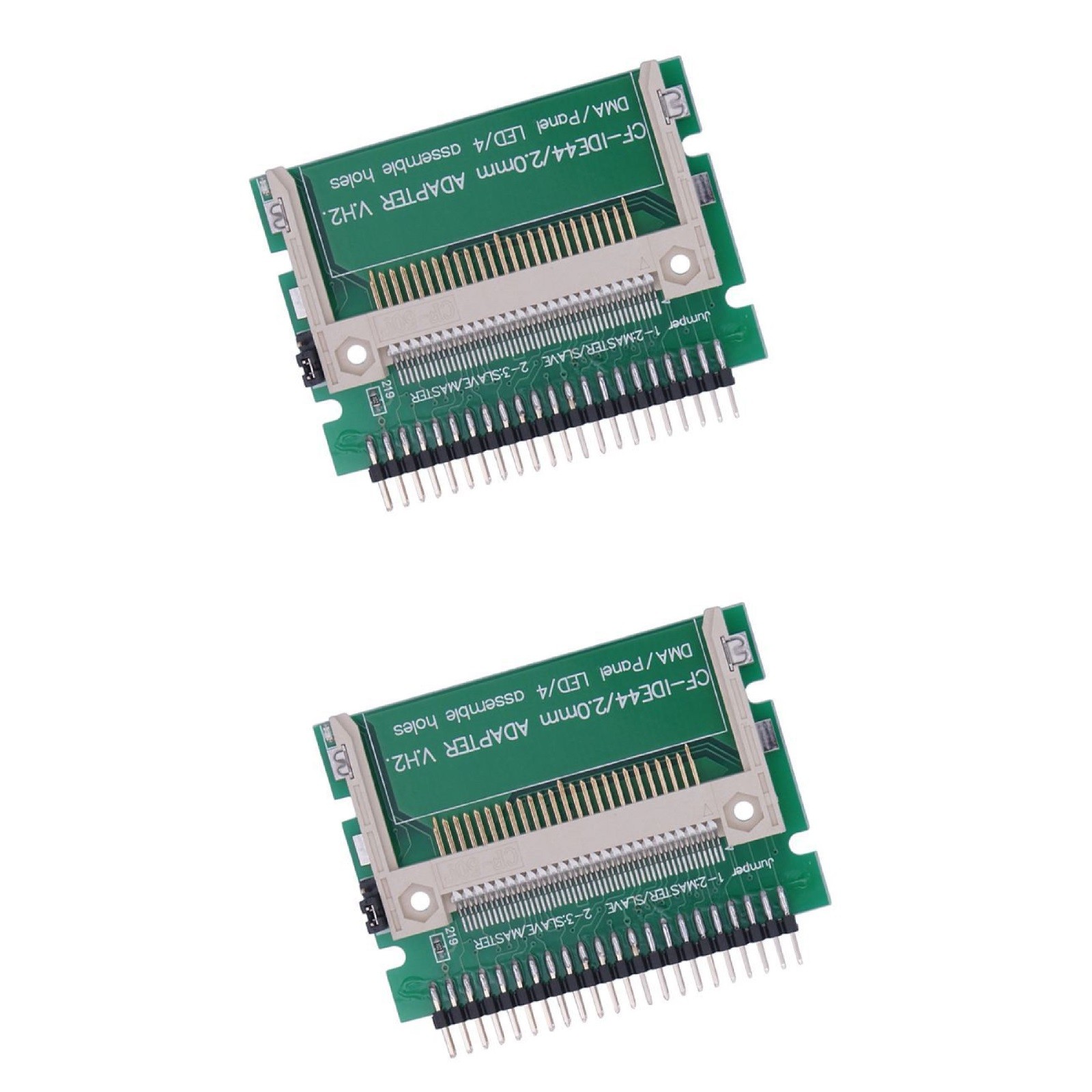 2 x CF Compact Flash Memory Card to 2.5-inch Male IDE 44PIN Adapter Converter