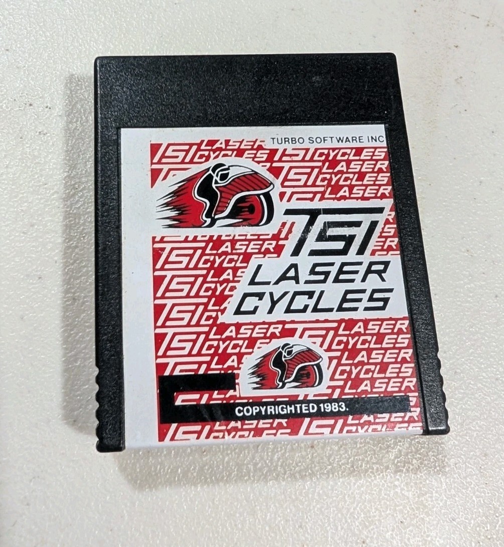 TSI Laser Cycles Commodore 64, Turbo Software, Creative Equipment Cart Only 1983