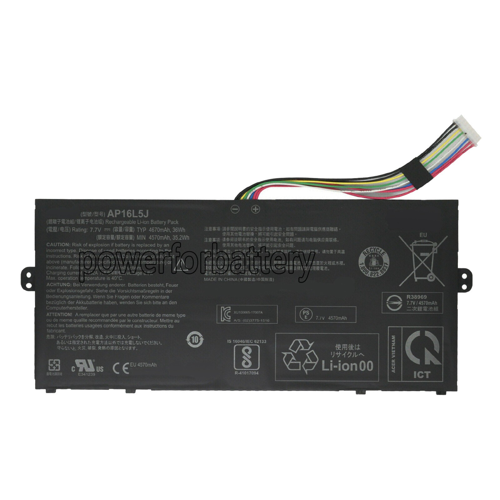 New AP16L5J Battery for Acer Swift 5 SF514-52T SF514-52TP-84C9 SF514-53T Laptop
