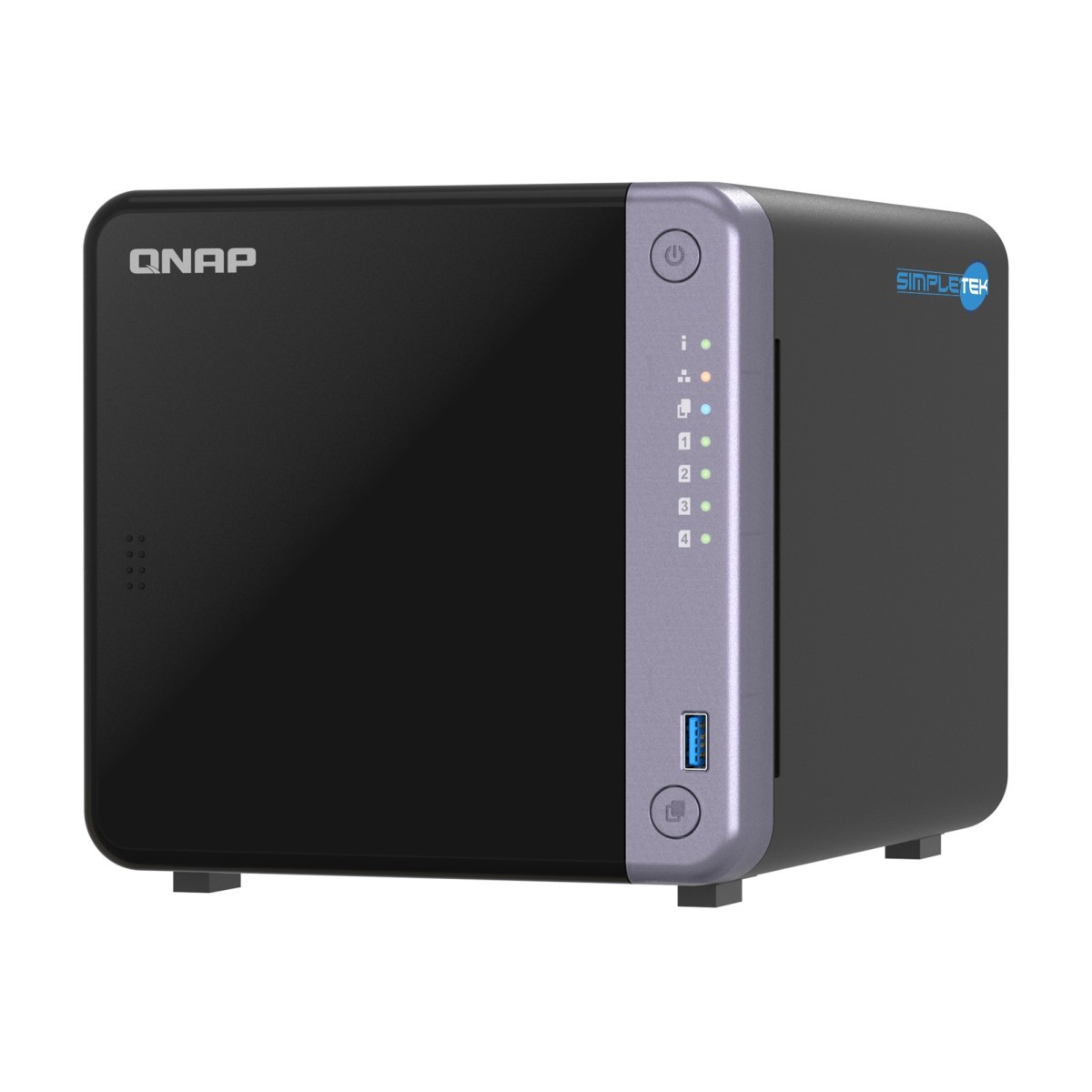 Qnap NAS Professional 4-Bay 10GbE SFP+ 2.5GbE 4GB RAM PCIe Gen 3 x4