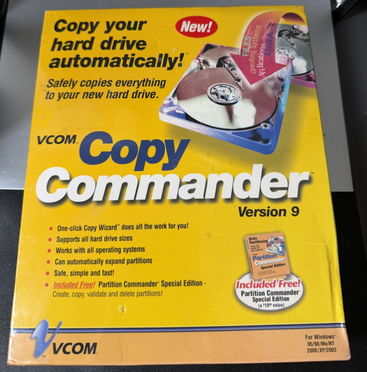 VCOM Partition Commander V9 PC Software New Sealed Retail Box