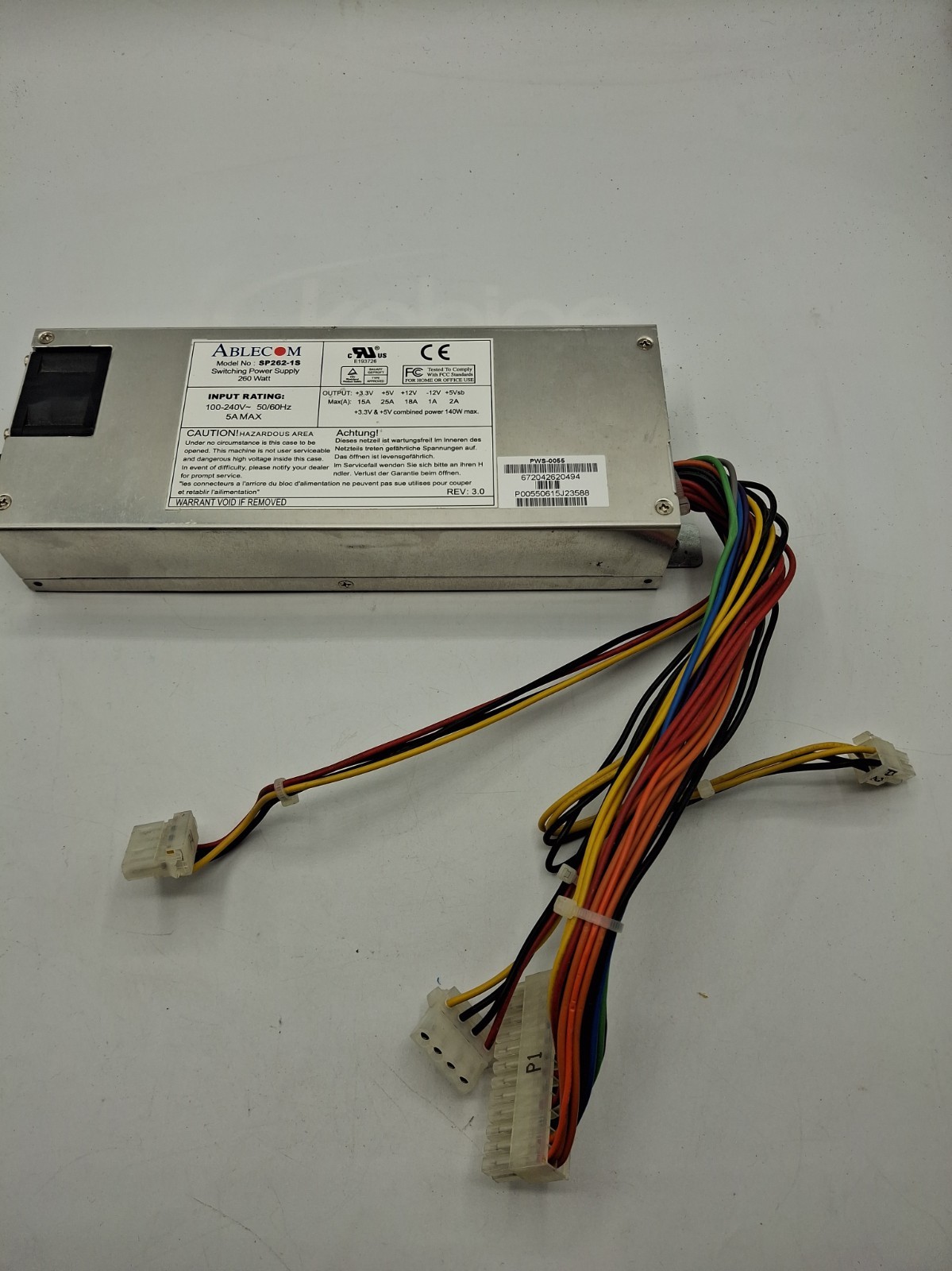 ABLECOM SP262-1S PWS-0055 260W Power Supply