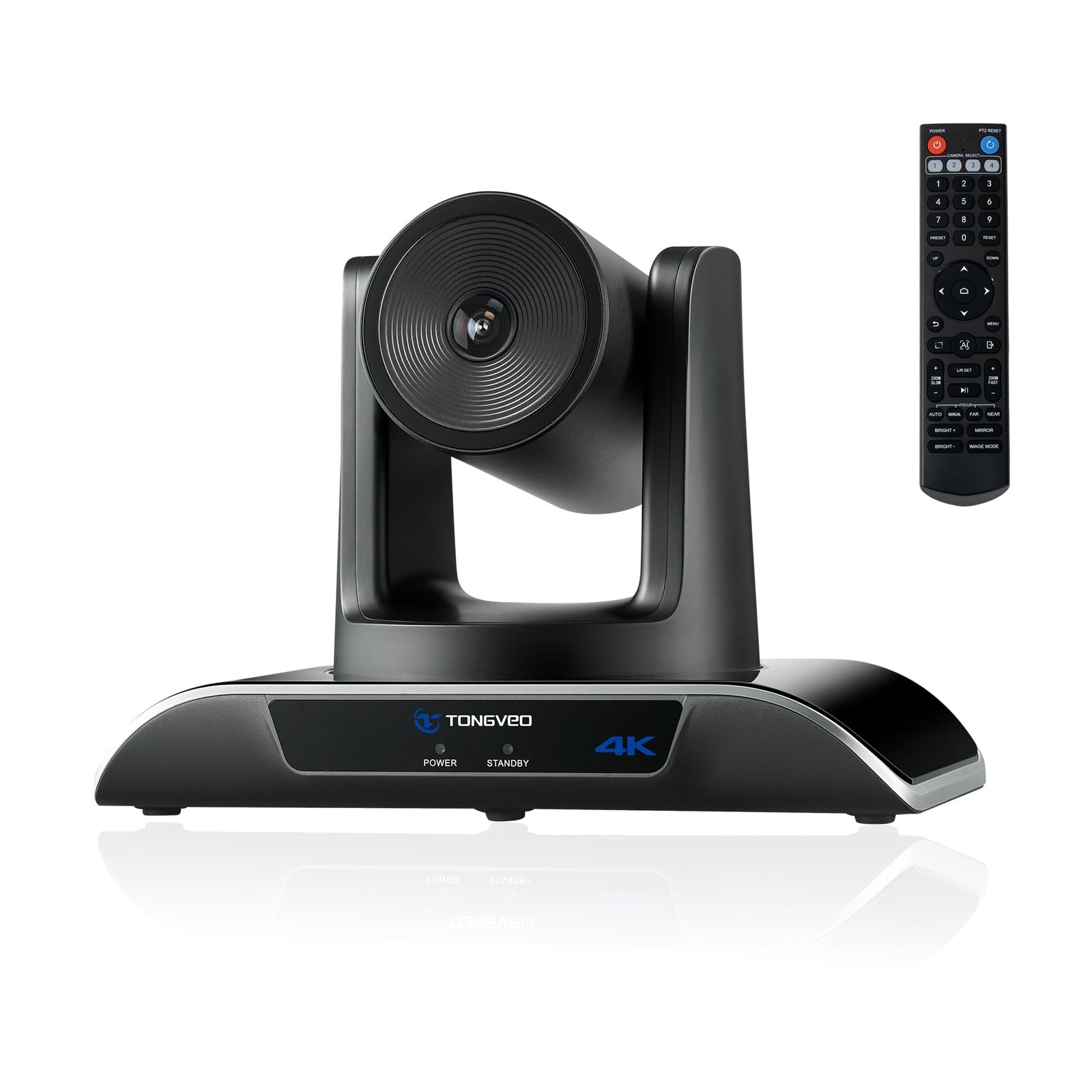 TONGVEO 4K Conference Room PTZ Camera AI-Tracking & Gesture Control USB 3.0 M..