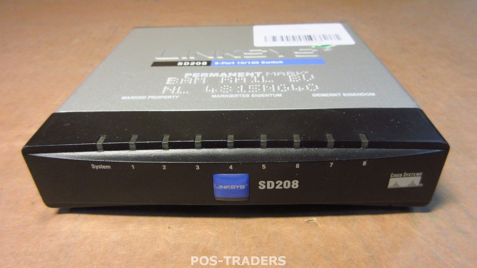Linksys CISCO SD208 V1.1 10/100 8-Port Small Business Network Switch High Speed