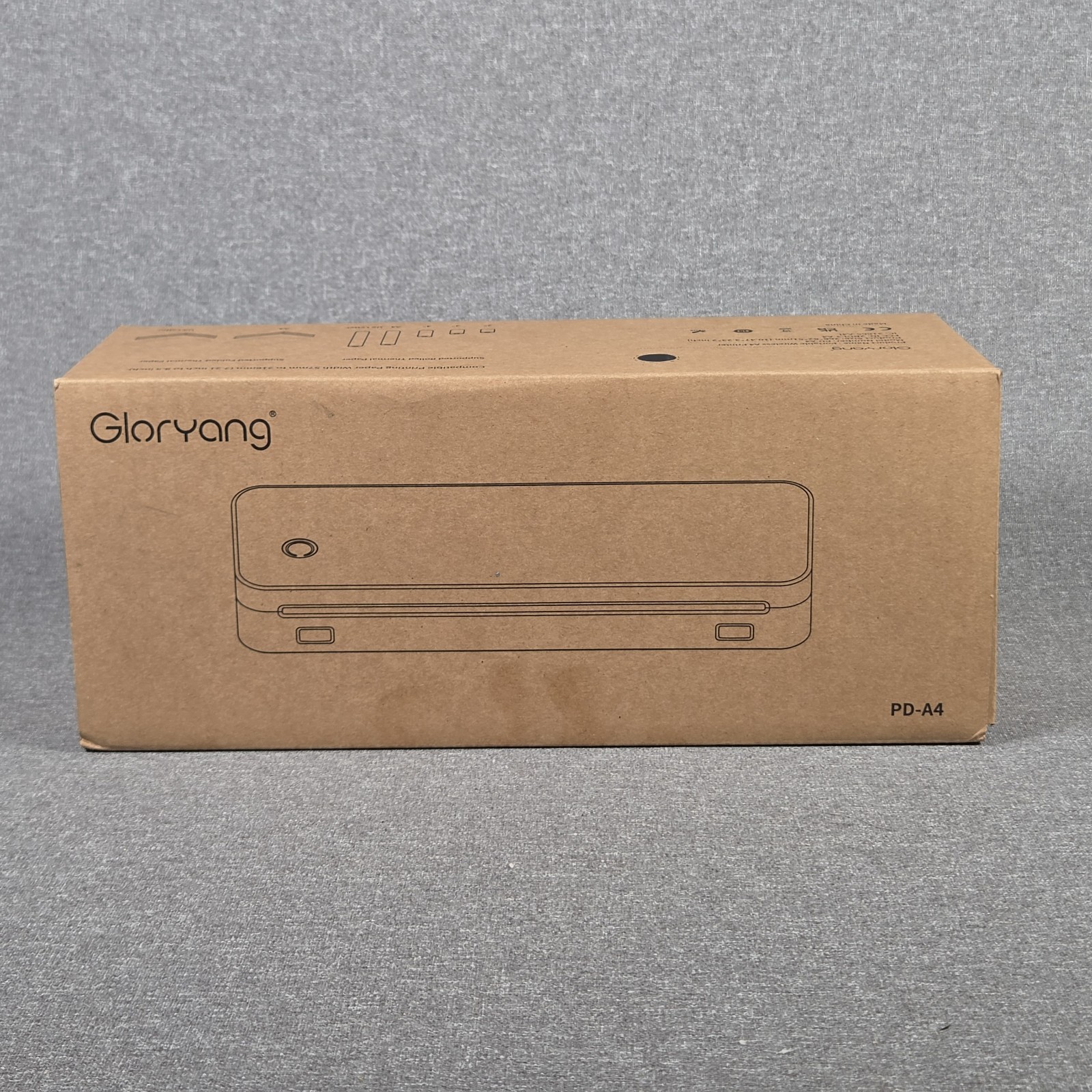Gloryang Inkless Portable Printer for Travel Wireless Thermal Printer + 3 Rolls