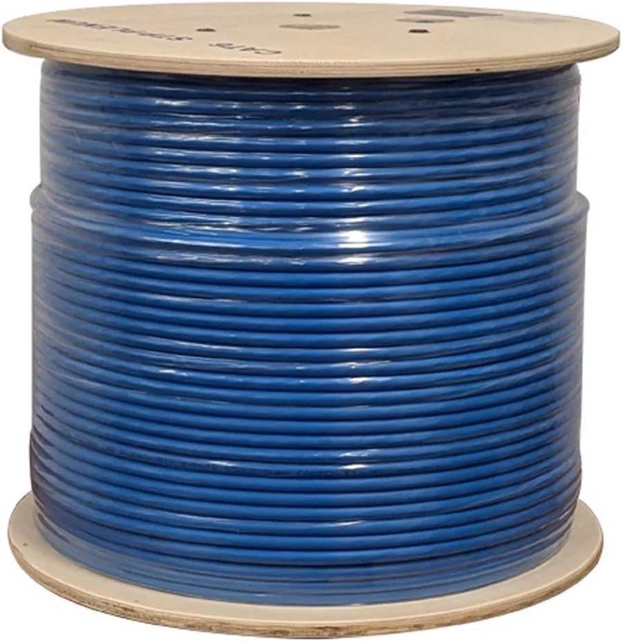 CommScope 610 Series Cat 6 CMR UTP Bulk Ethernet Cable 1000 ft Blue 2171015-2