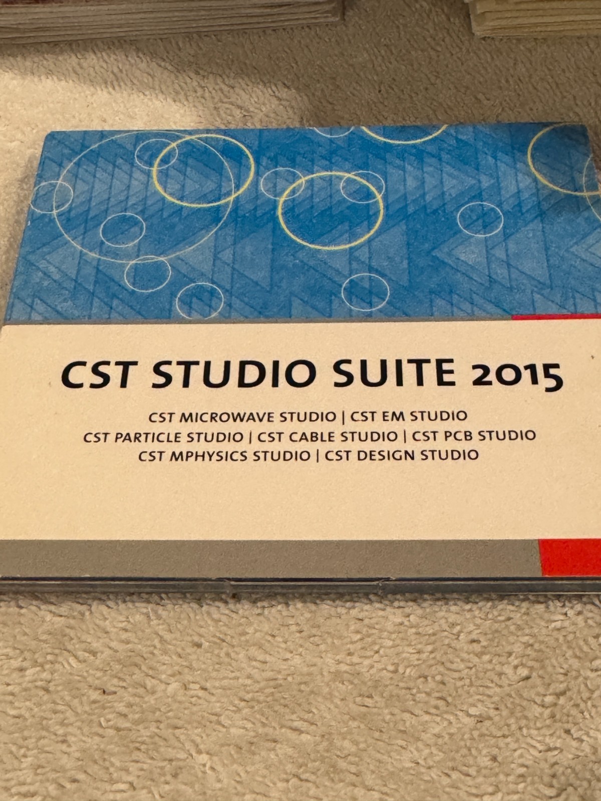 CST STUDIO SUITE 2015 - CD ONLY VERY GOOD CONDITION