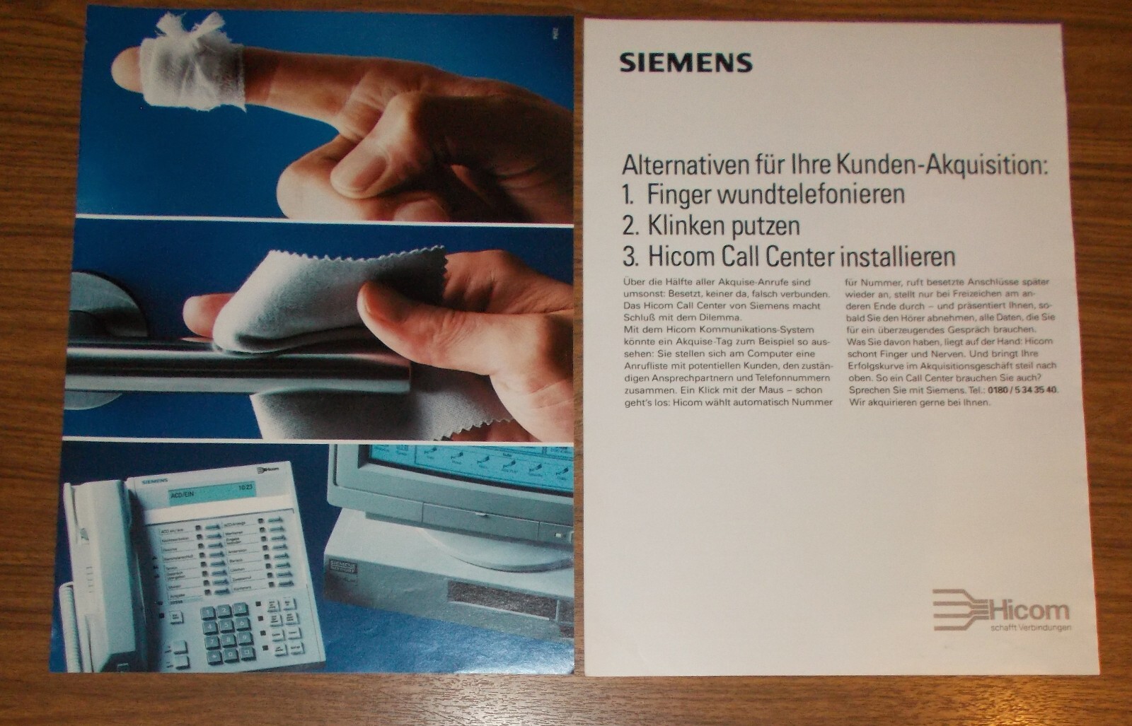 Rare Advertising SIEMENS NIXDORF PCD-4Lsx Personal Computer Hicom 1995