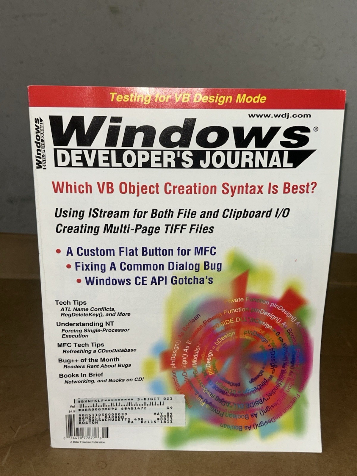 Windows Developer Journal May 1999 Which VB Object Creation Syntax Is Best
