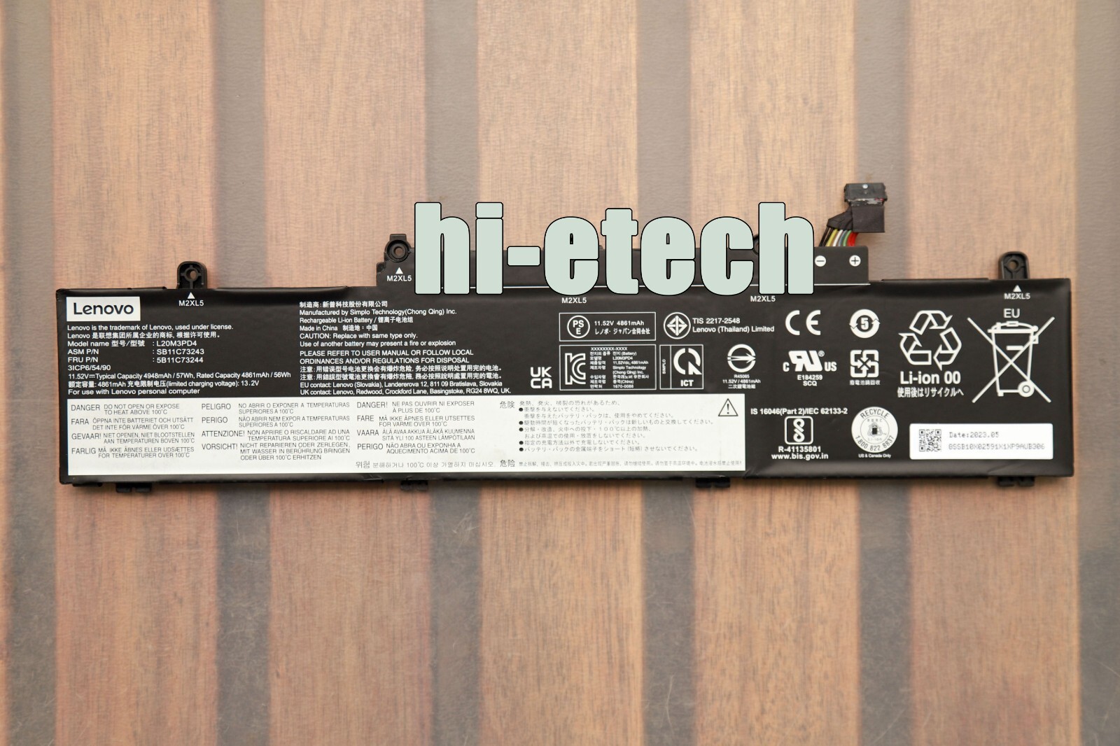 Genuine L20C3PD4 L20D3PD4 L20M3PD4 OEM Battery for Lenovo ThinkPad E14 E15 Gen 3