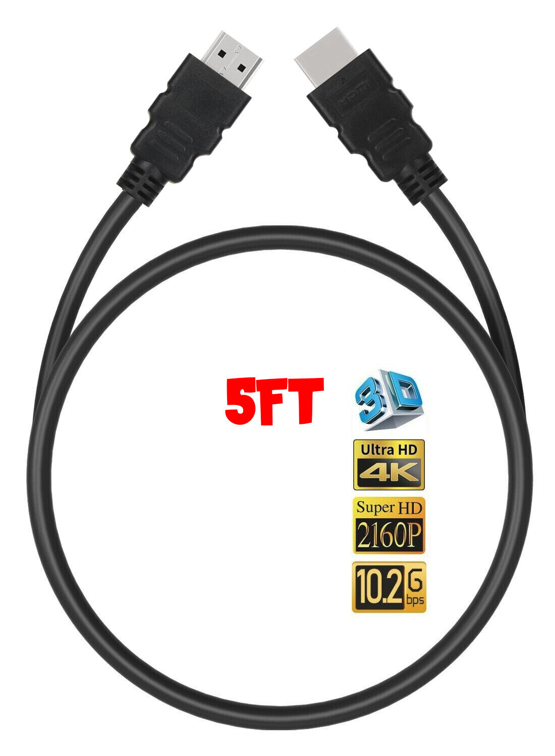 High Speed HDMI Cable 2.0 4K 1080P UHD Ultra HD 2160P HDR 60Hz 18Gbps HDCP HDTV