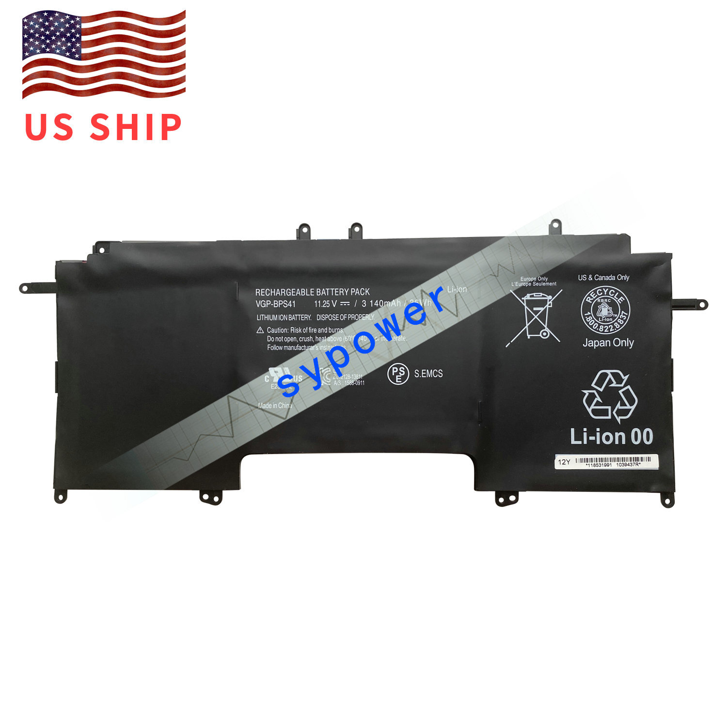 New VGP-BPS41 Laptop Battery for Vaio Flip 13 SVF13N SVF13N13CXB Series Notebook