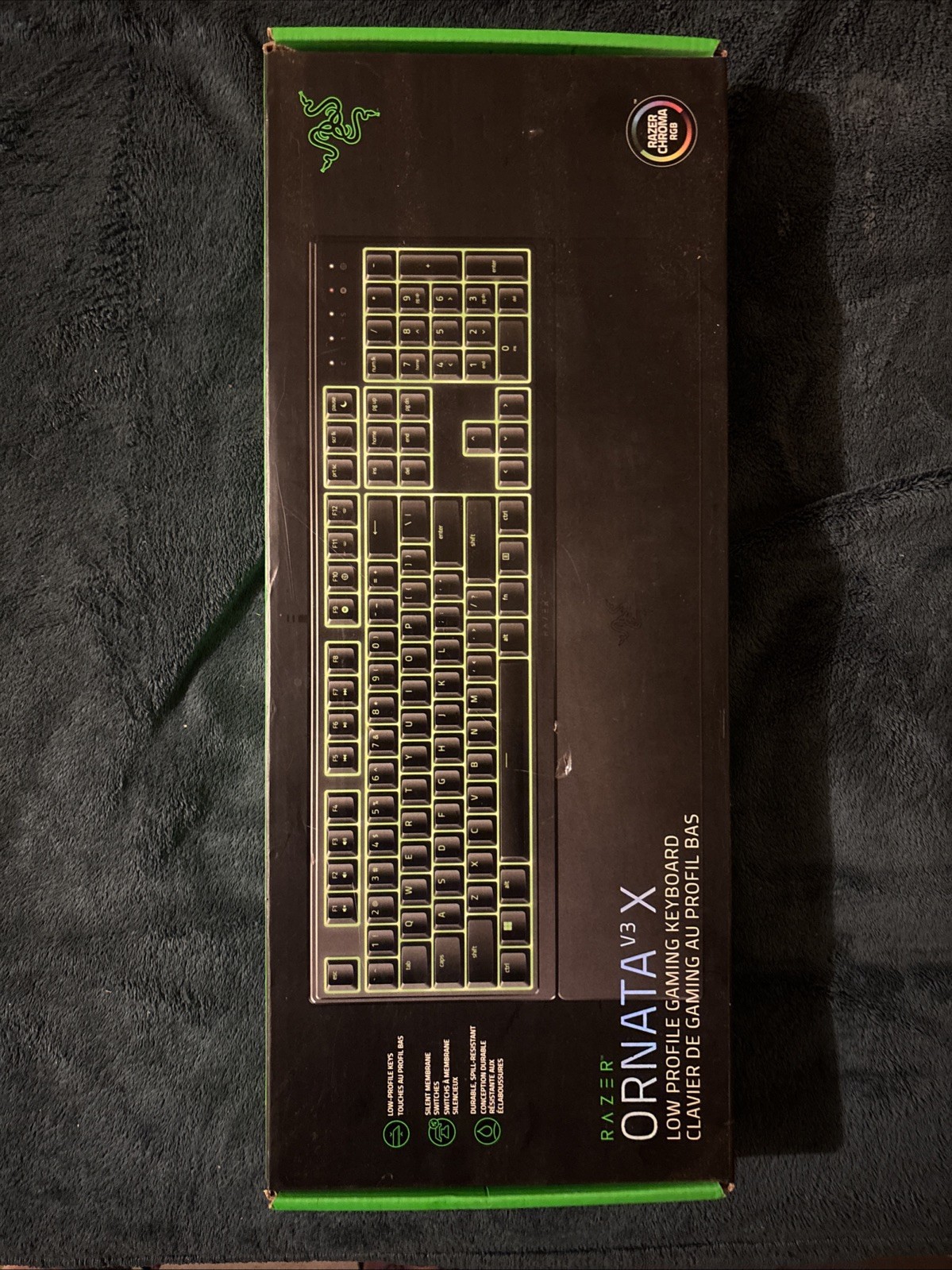 Razer Ornata V3 X RGB Gaming Keyboard - US English, Membrane Switches