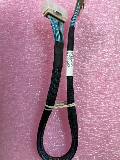 Supermicro CBL-MCIO-1242L4E4 MCIO x8 (STR) to Slim SASLP x8 STR),35CM,85Ohm Cabl