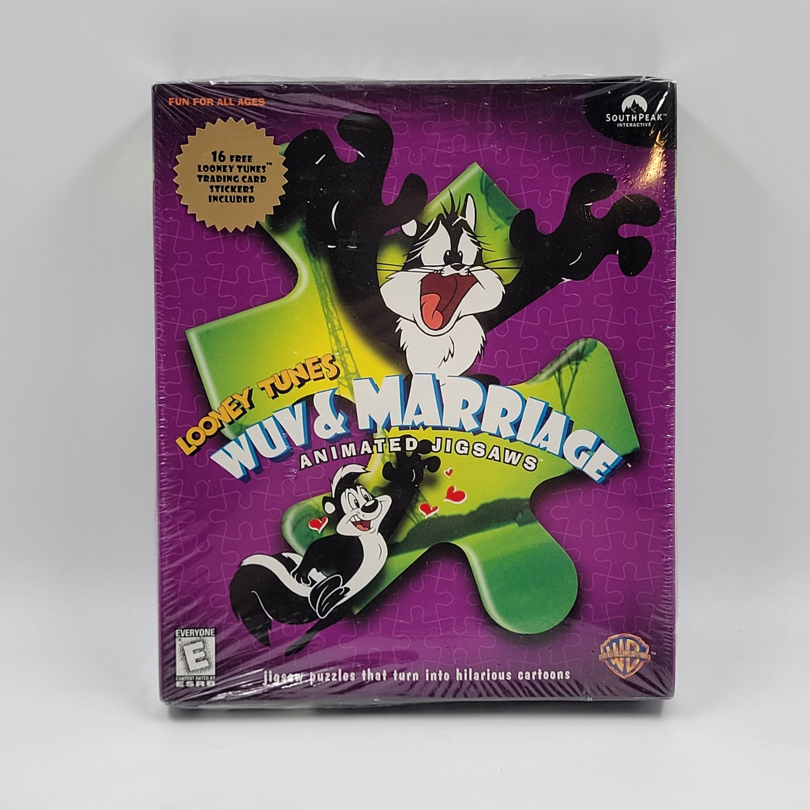 New Looney Tunes Animated Jigsaw Puzzles PC Game Vintage 1998 "Wuv & Marriage"