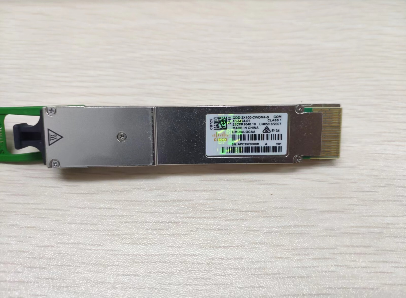 1PC CISCO QDD-2X100-CWDM4-S 200GBASE CWDM4 QSFP Transceiver Module 10-3424-01