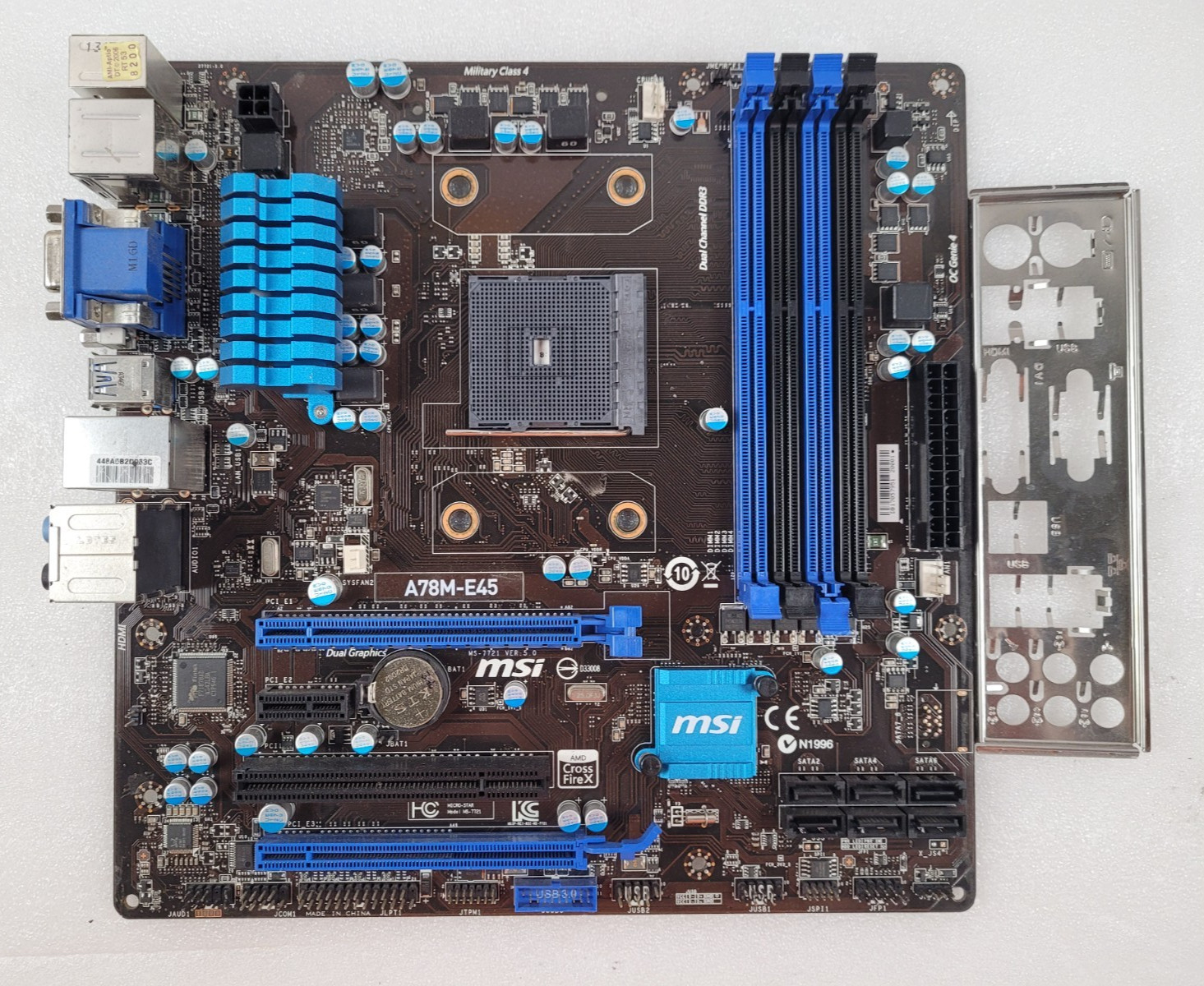 MSI A78M-E45 AMD FM2+ DDR3 M-ATX Motherboard