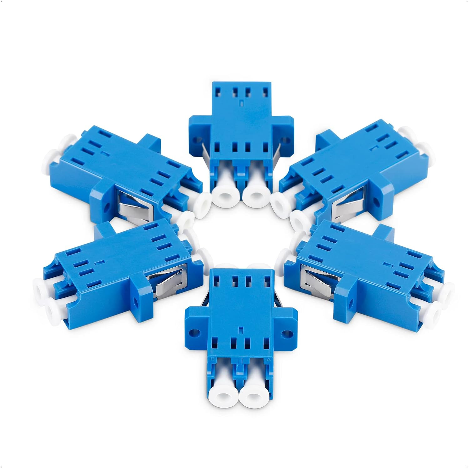Cable Matters 6-Pack LC to LC UPC Duplex OS2 Single Mode Fiber Adapter