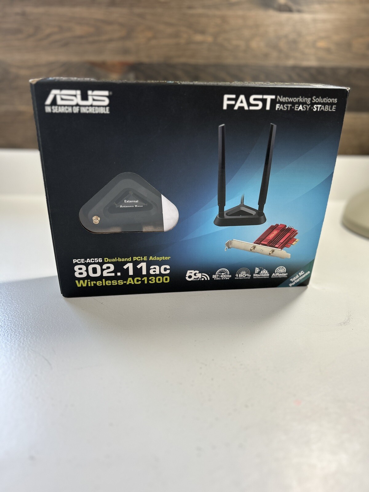 ASUS PCE-AC56 1300Mbps WiFi Adapter - New Open Box