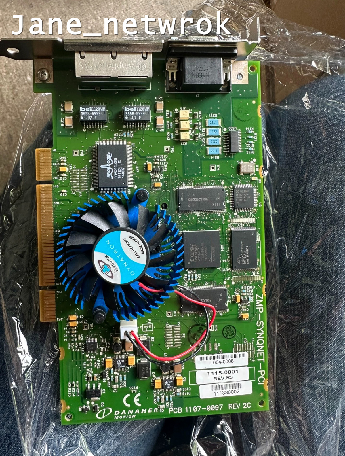 1PC USED ZMP-SYNQNET-PCI-RJ  T115-0001 PCB 1107-0097 ZMP-SYNQNET-PCI #DHL/FEDEX