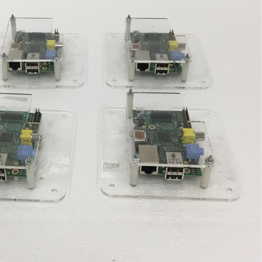 3x Raspberry P1 2011.12 Computer Board with HDMI 2x USB Ports and Case, FREESHIP