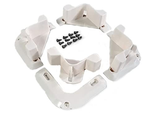 Cooler Mounting Kit, 4 Piece Plastic Chock System for Watercraft Cargo