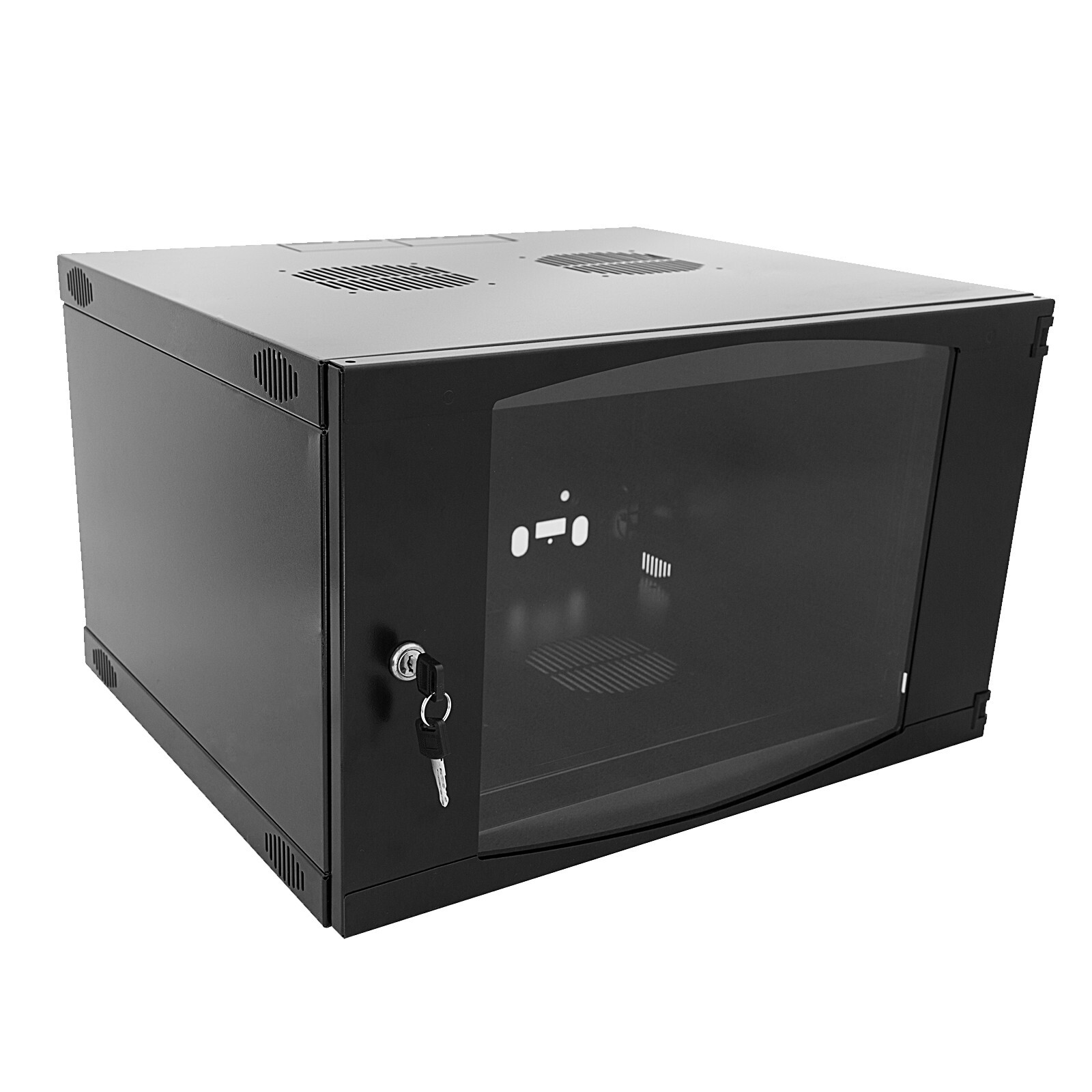 Raising Electronics 9U Wall Mount Network Server Cabinet Plexiglass Door 450MM
