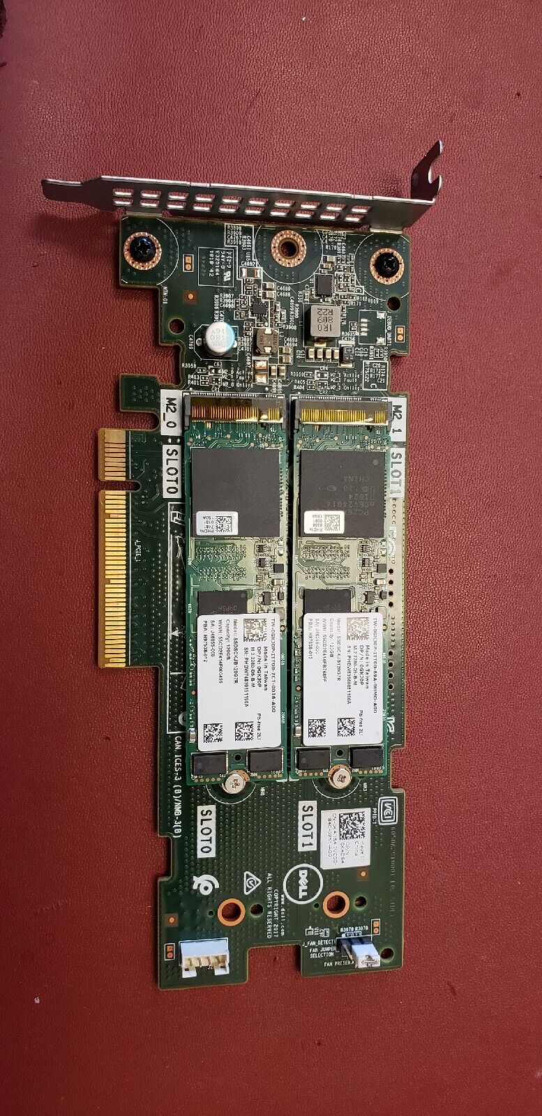 GENUINE Dell PCI 2x M.2 Slots BOSS-S1 Storage Adapter K4D64 WITH 2 X 120GB SSD