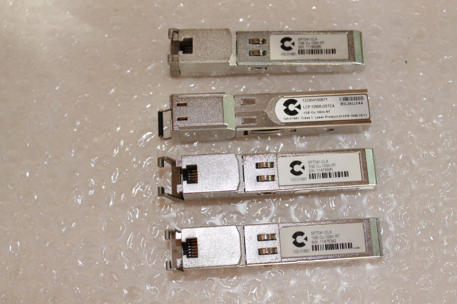 Lot of (4) Calix 100=01661 SFP