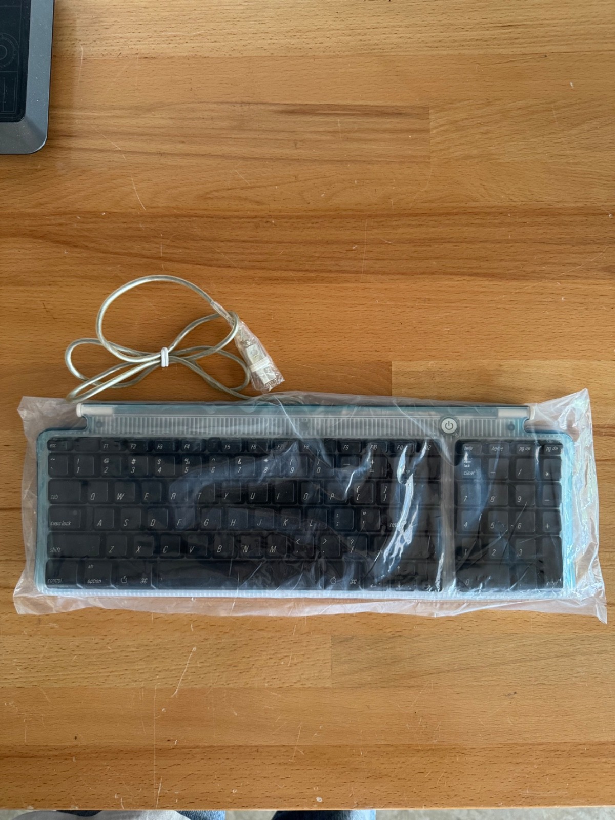 NOS (new old stock) Apple USB Keyboard M2452 Bondi/Teal Blue iMac G3 G4