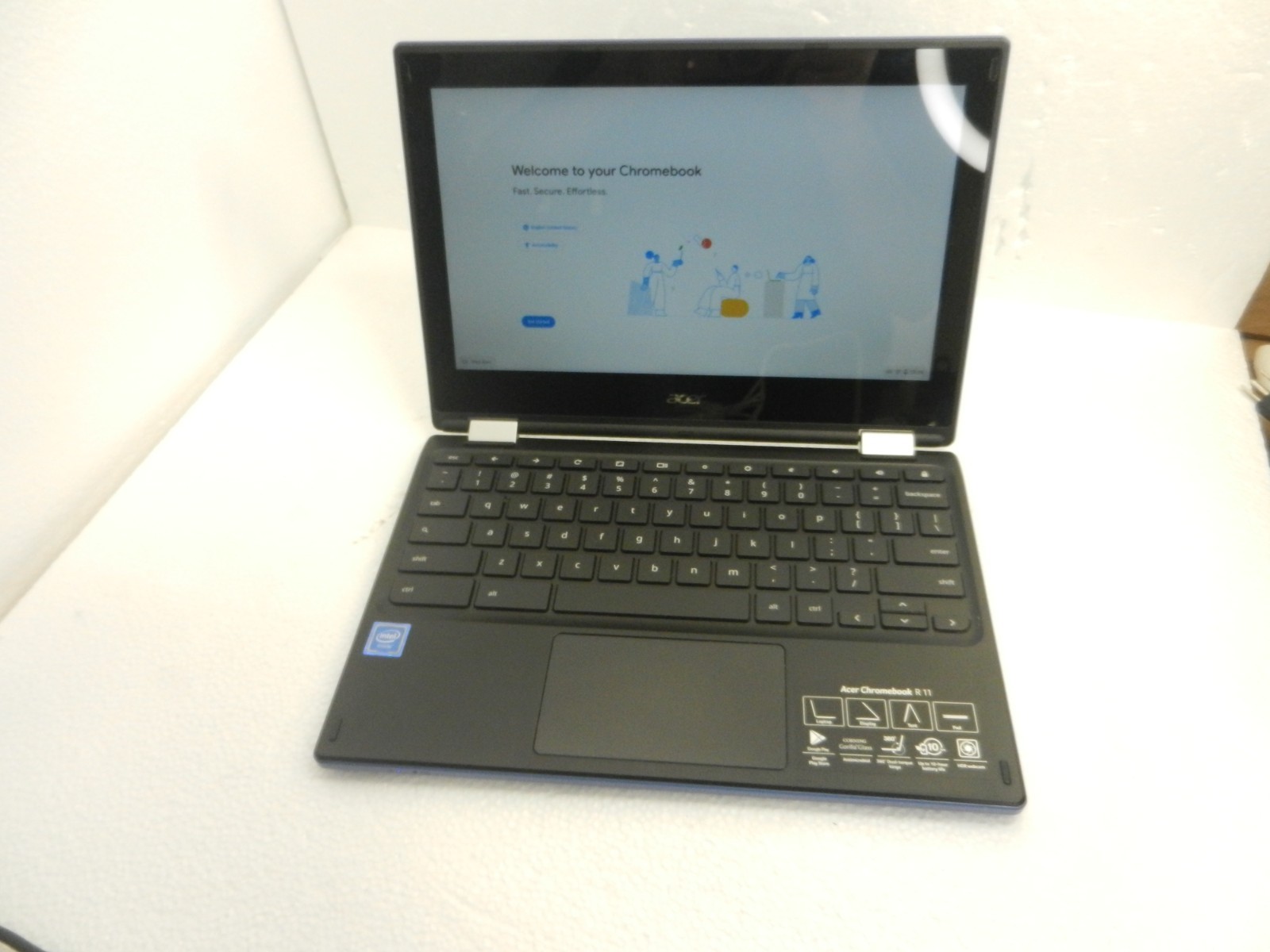 Acer Chromebook R 11 CB5-132T-C67Q 11.6" Convertible 2-in-1 Laptop Blue Tested