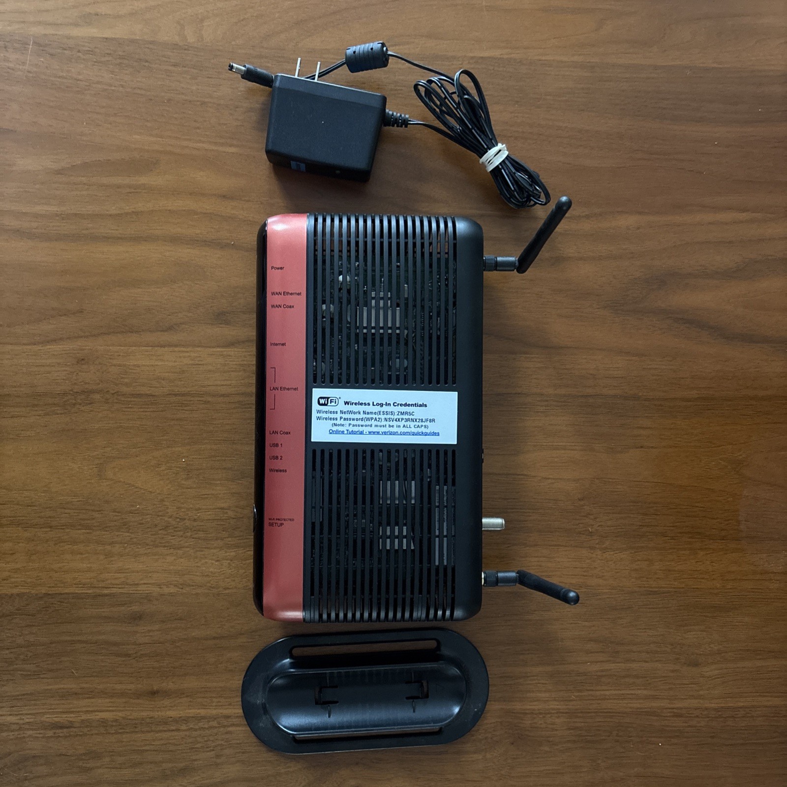 Verizon FIOS Router Actiontec MI424WR Rev I w/ Power Cord