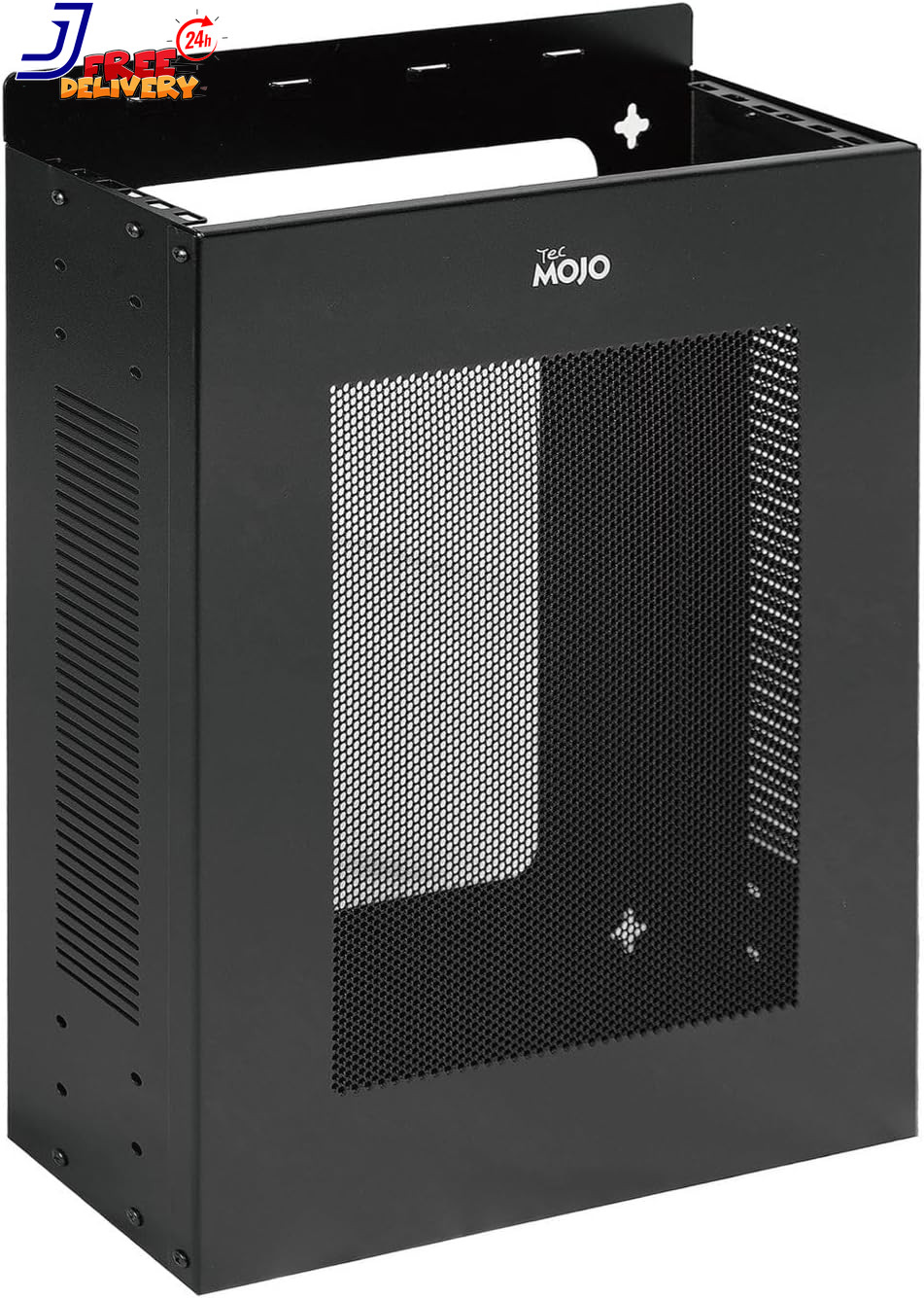 2U Vertical/Horizontal Wall Mountable Server Rack with Vented Enclosure for 19"