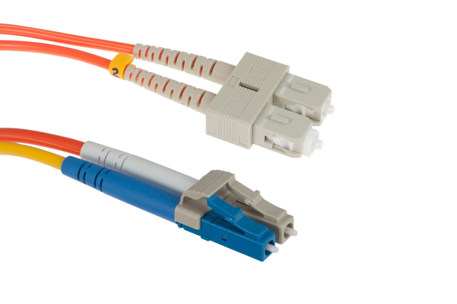LC - SC Mode Conditioning 62.5/125 Fiber Patch Cable 3M - Lifetime Warranty