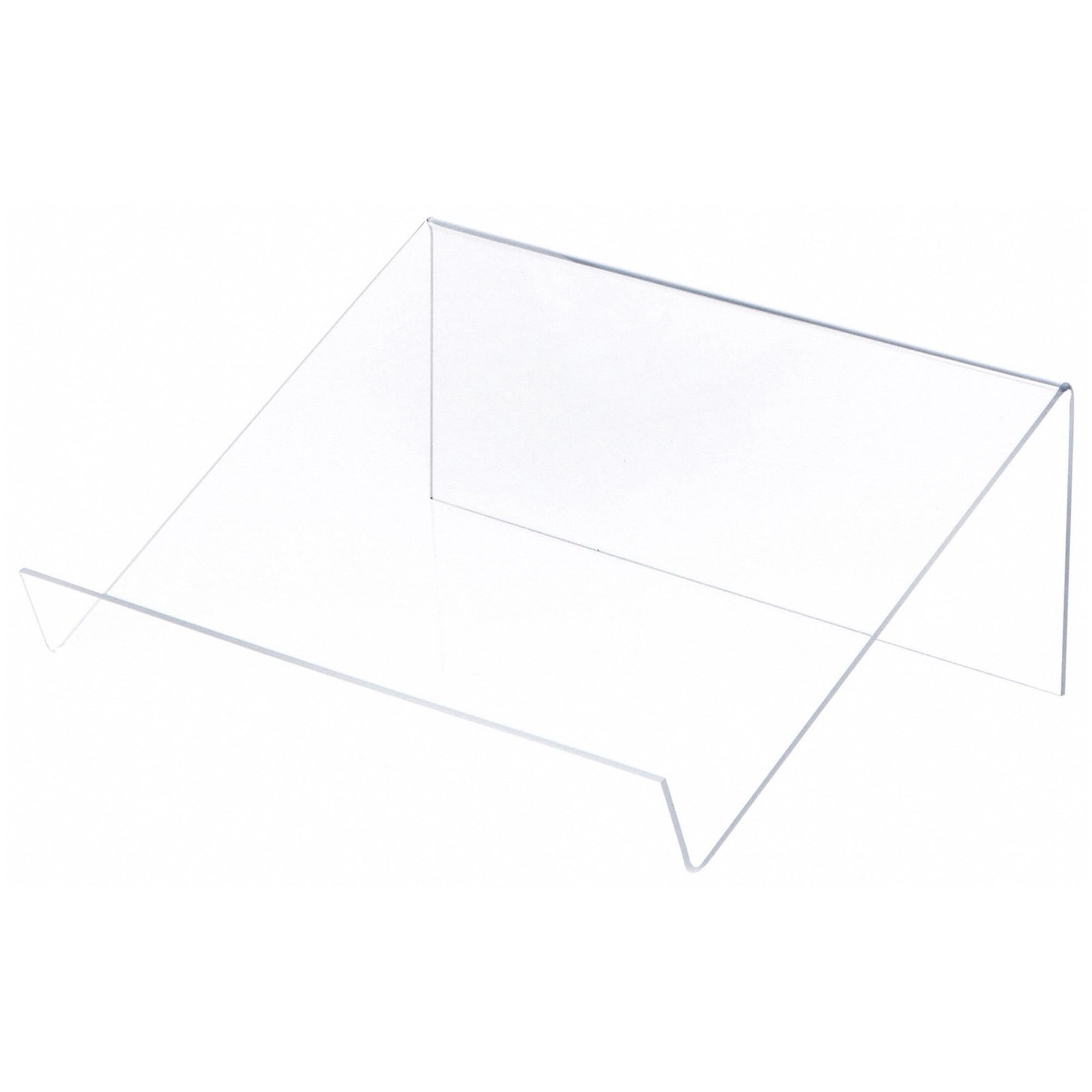 Plymor Clear Acrylic Book Display Stand with 1.5" Ledge 12"W x 9"D x 4.5"H
