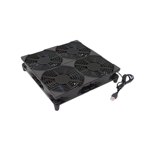 4 Count 120mm USB Cooling Fan for Router Computer Server Equipment