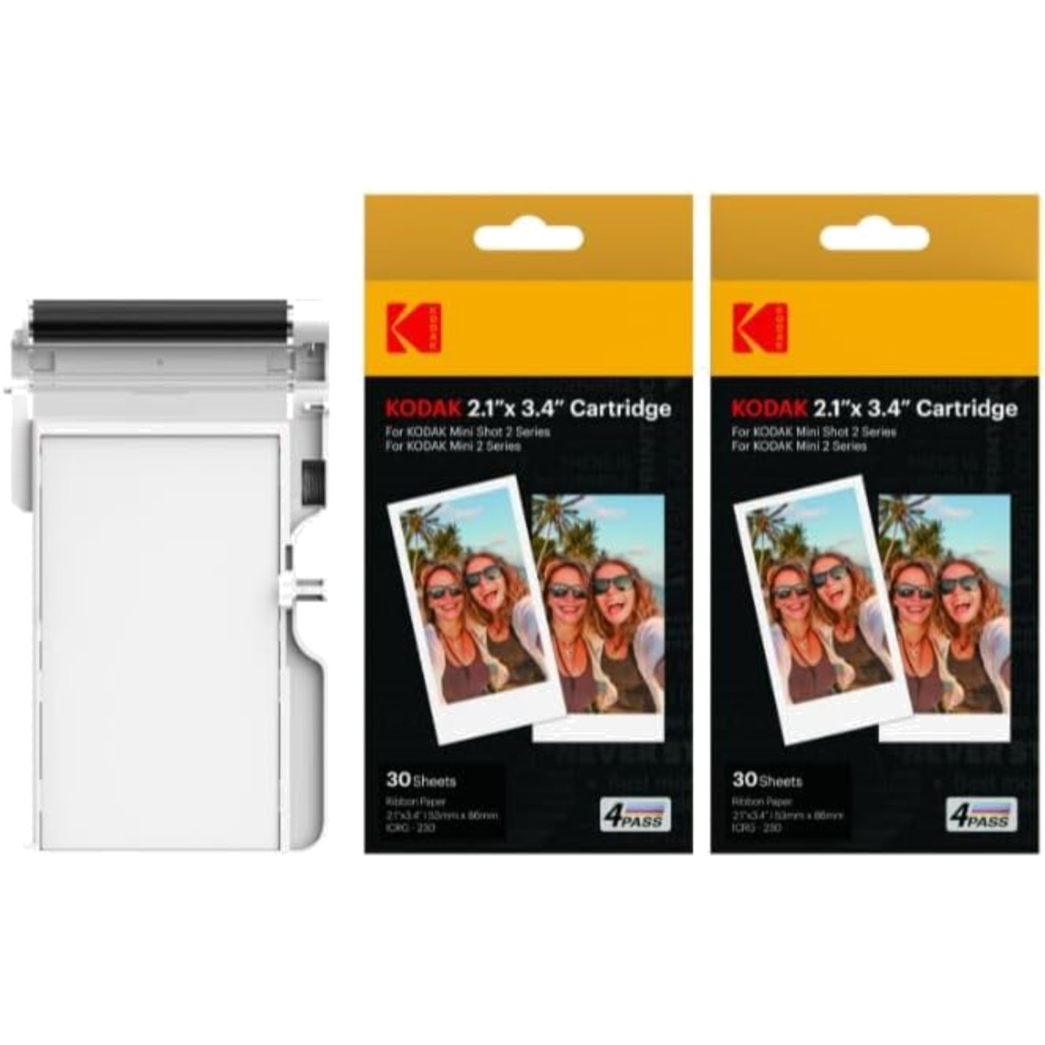 Photo Paper 2x3 All-in-One Cartridge Pack for Mini 2 Retro/Era Portable Printer